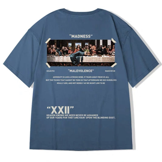 Camisa de algodão dos desenhos animados de harajuku