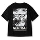 Camisa de algodão dos desenhos animados de harajuku